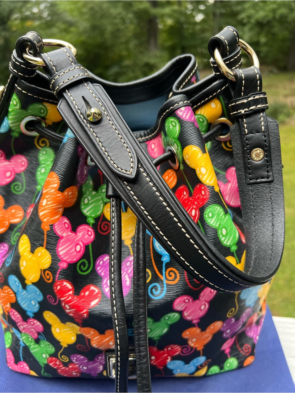 10th ANNIVERSARY DISNEY DOONEY AND BOURKE MICKEY MOUSE BALLOONS DRAWSTRING PURS - Picture 13 of 14